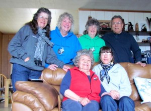 Linda, Nancy, Denise, Jeff with Cecelia & Ruth in front